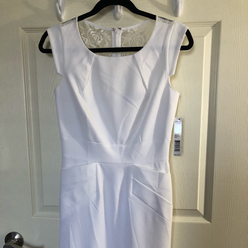 White lace Gianni Bini sheath dress